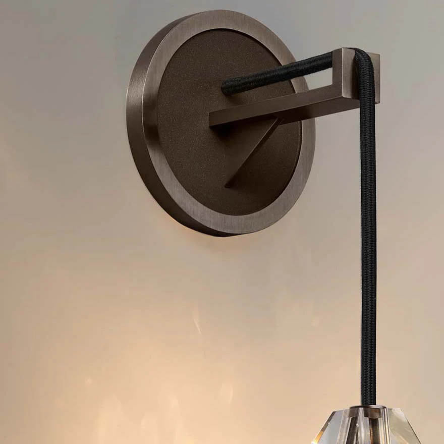 Lafi Crystal Glass Wall Sconce - Image 4