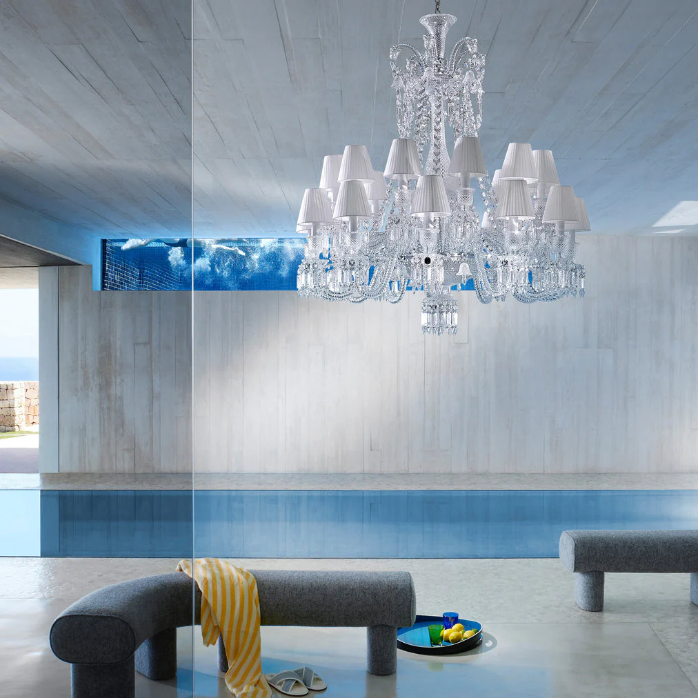 Light Luxury Classic Short Version Tiered Candle Light Crystal Chandelier for High-ceiling Rooms/Living Room - Image 10