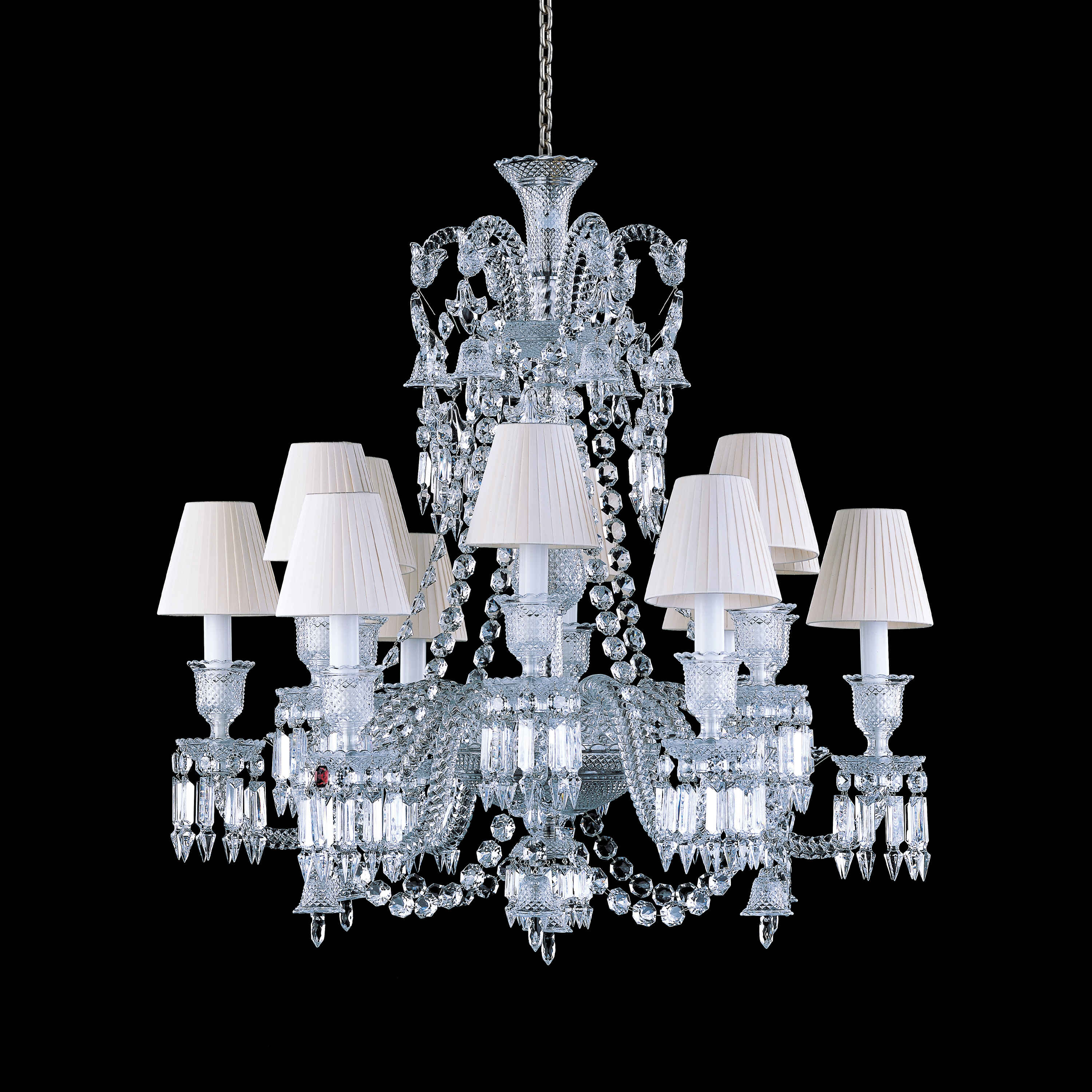 Light Luxury Classic Short Version Tiered Candle Light Crystal Chandelier for High-ceiling Rooms/Living Room - Image 5