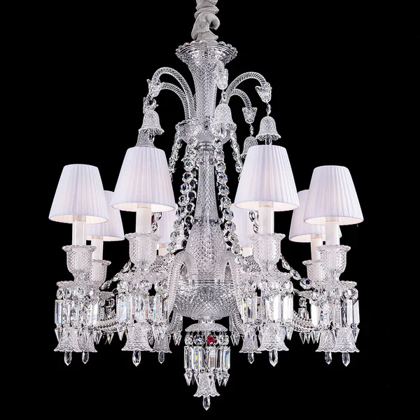 Light Luxury Classic Short Version Tiered Candle Light Crystal Chandelier for High-ceiling Rooms/Living Room - Image 6