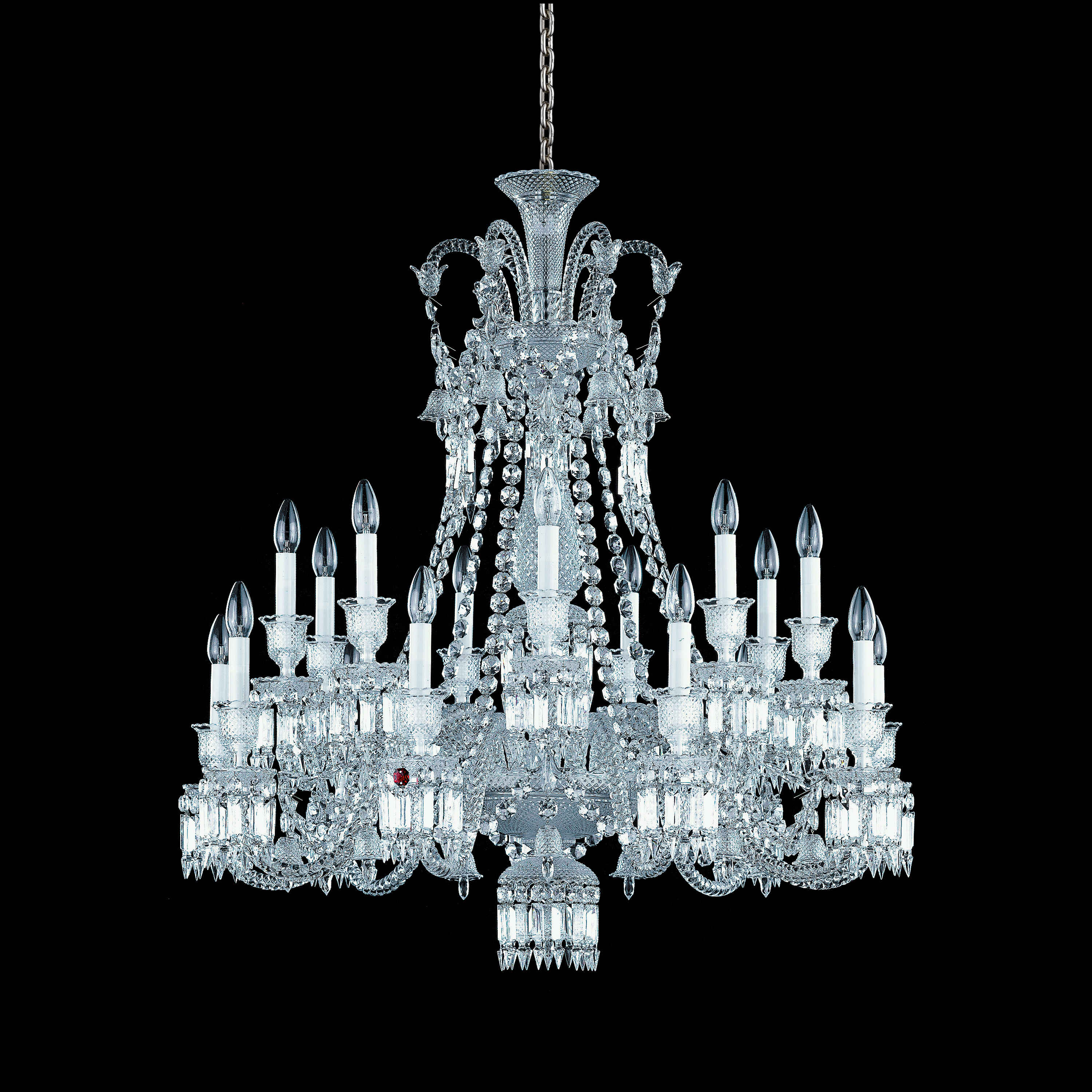 Light Luxury Classic Short Version Tiered Candle Light Crystal Chandelier for High-ceiling Rooms/Living Room - Image 7
