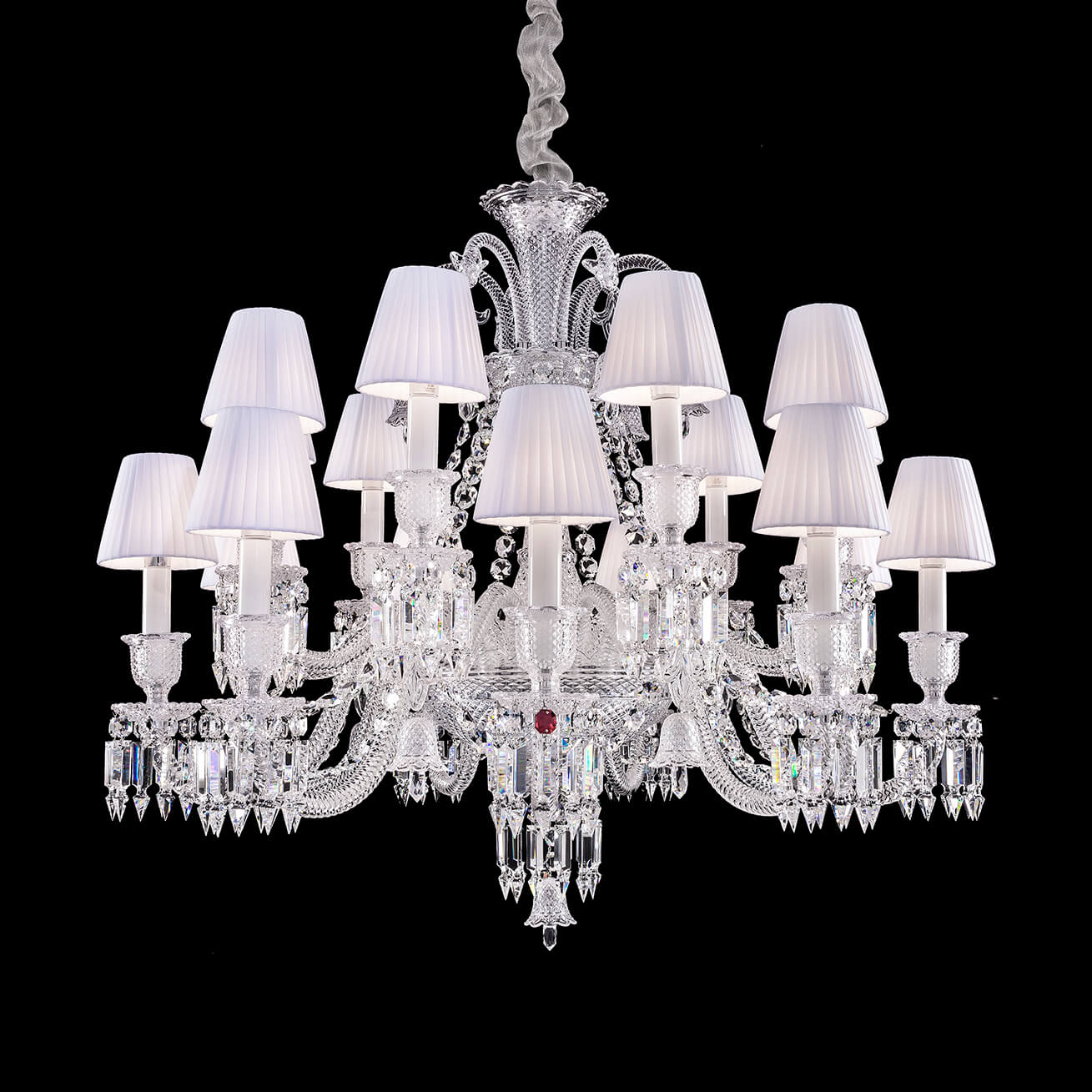 Light Luxury Classic Short Version Tiered Candle Light Crystal Chandelier for High-ceiling Rooms/Living Room - Image 8