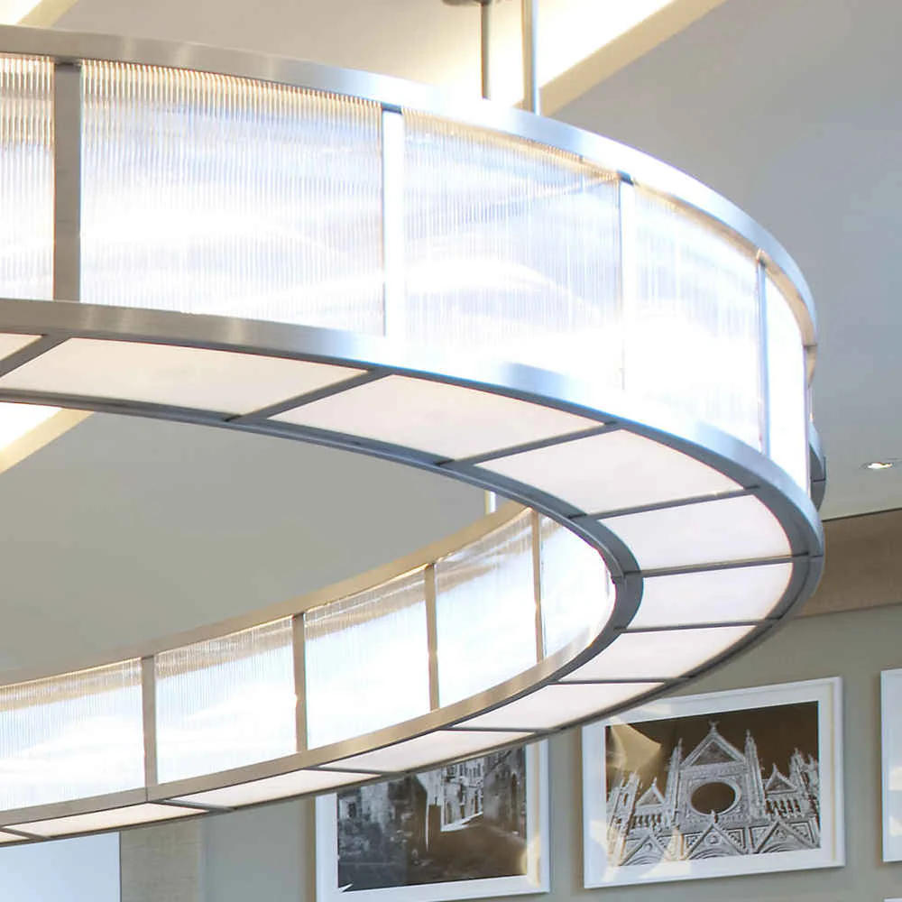 Large round ring chandelier - Image 3