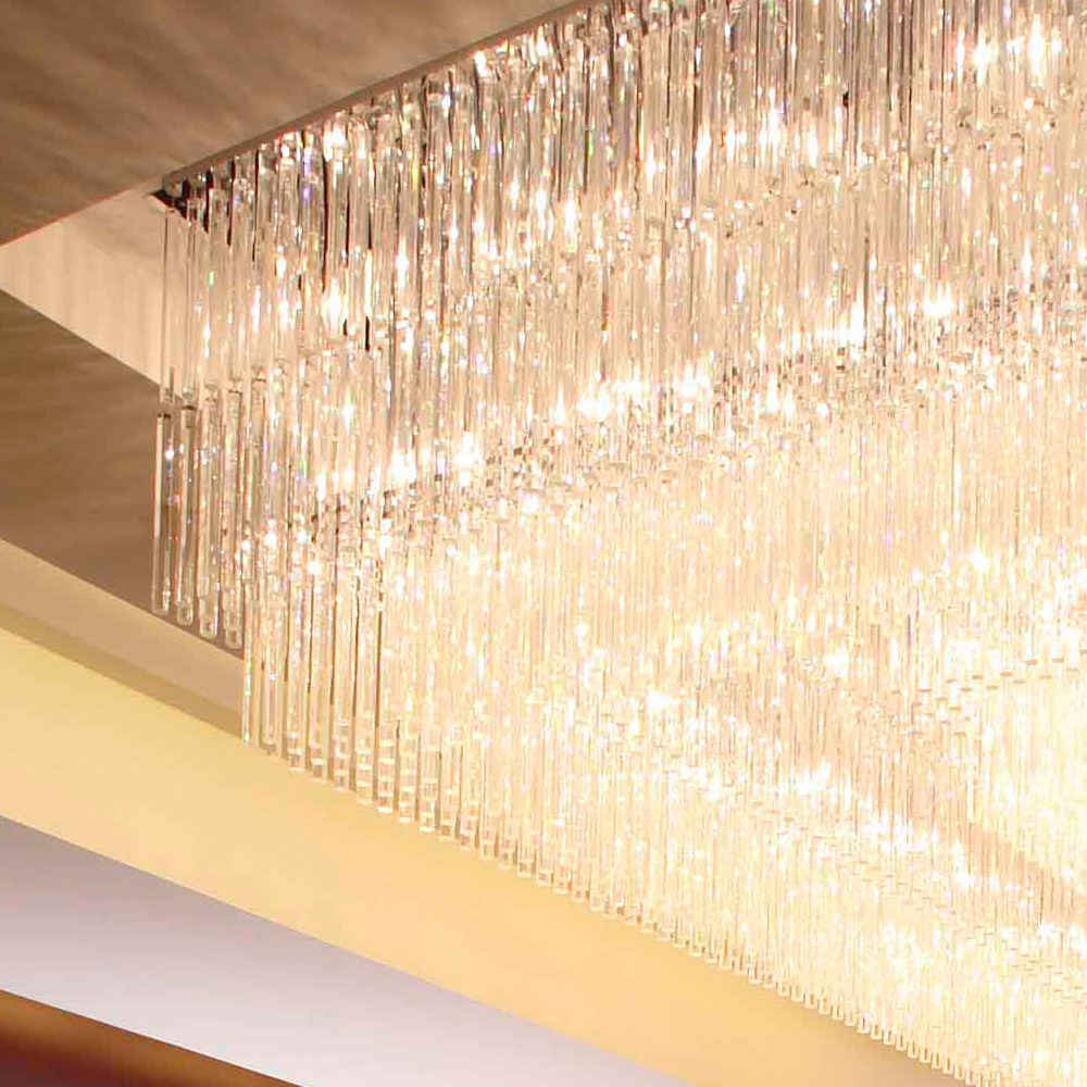 Large Squre crystal chandelier for recpetion area - Image 2