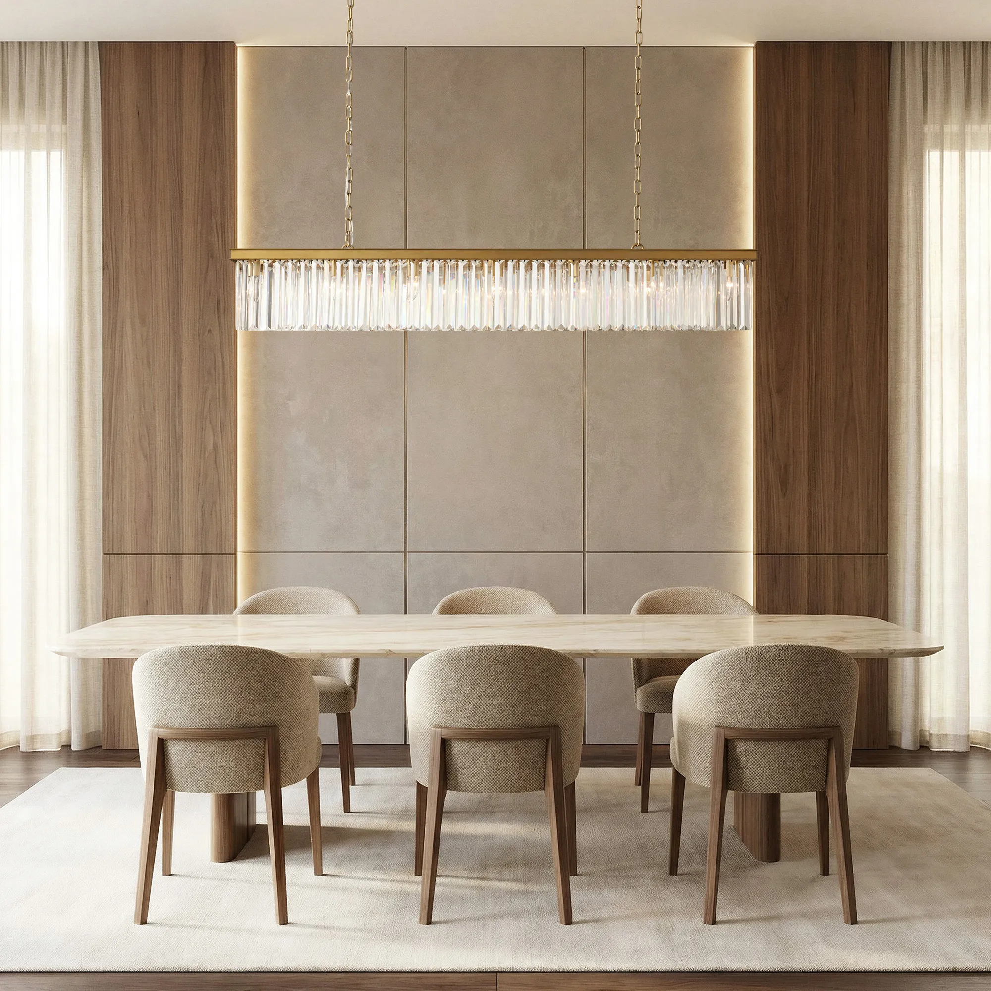 Leyland Rectangular Chandelier 60''72'' - Image 2