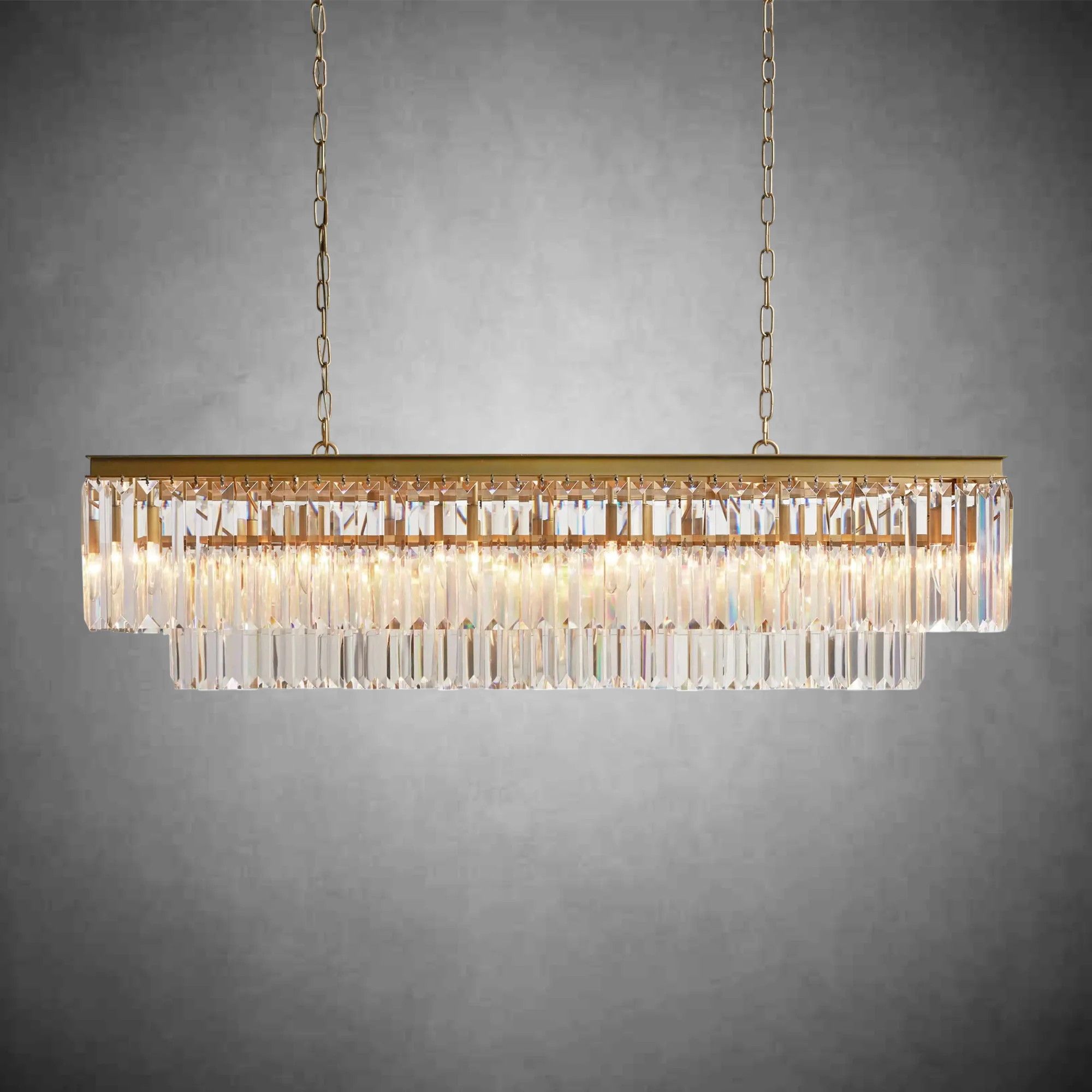 Leyland Tiered Rectangular Chandelier - Image 3