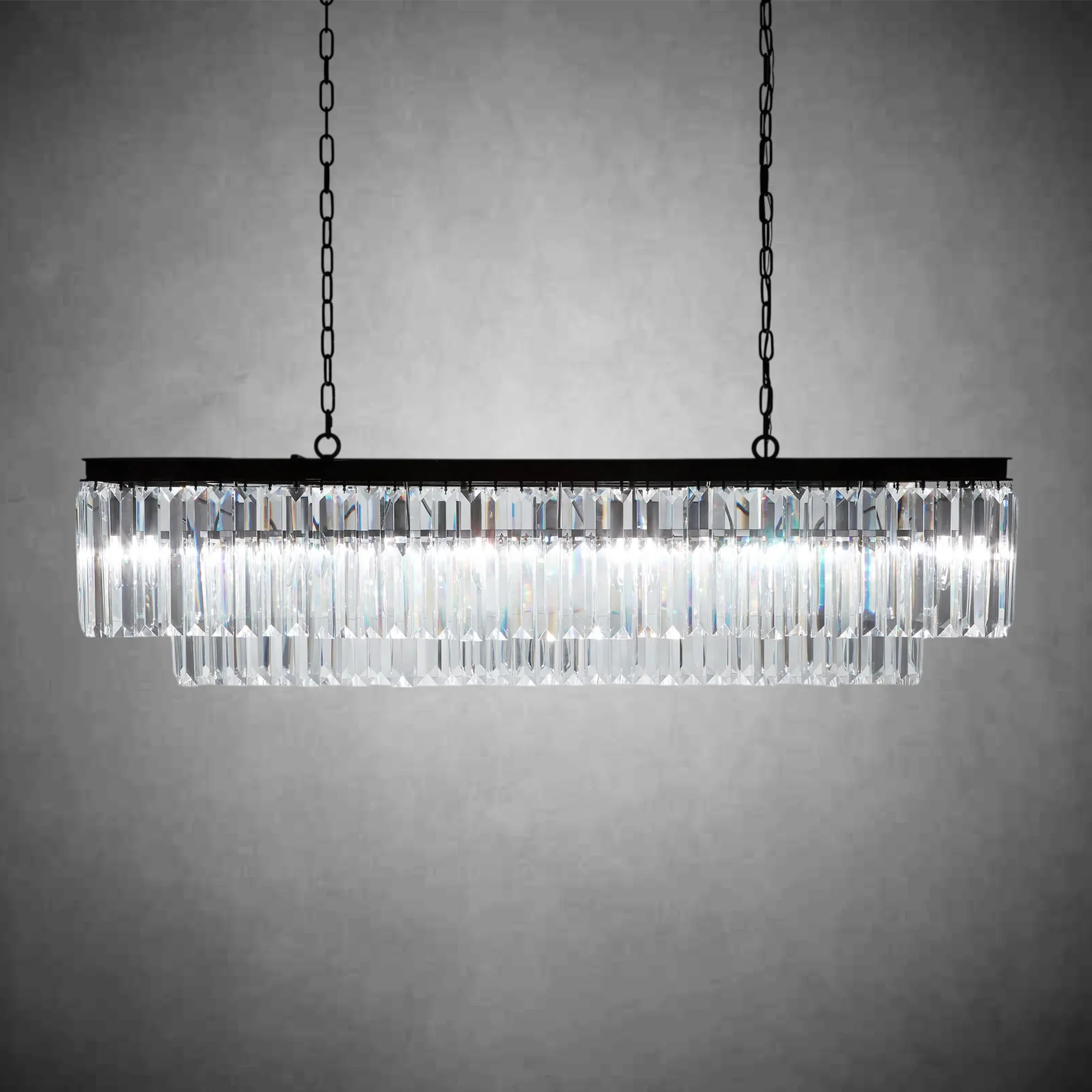 Leyland Tiered Rectangular Chandelier - Image 4