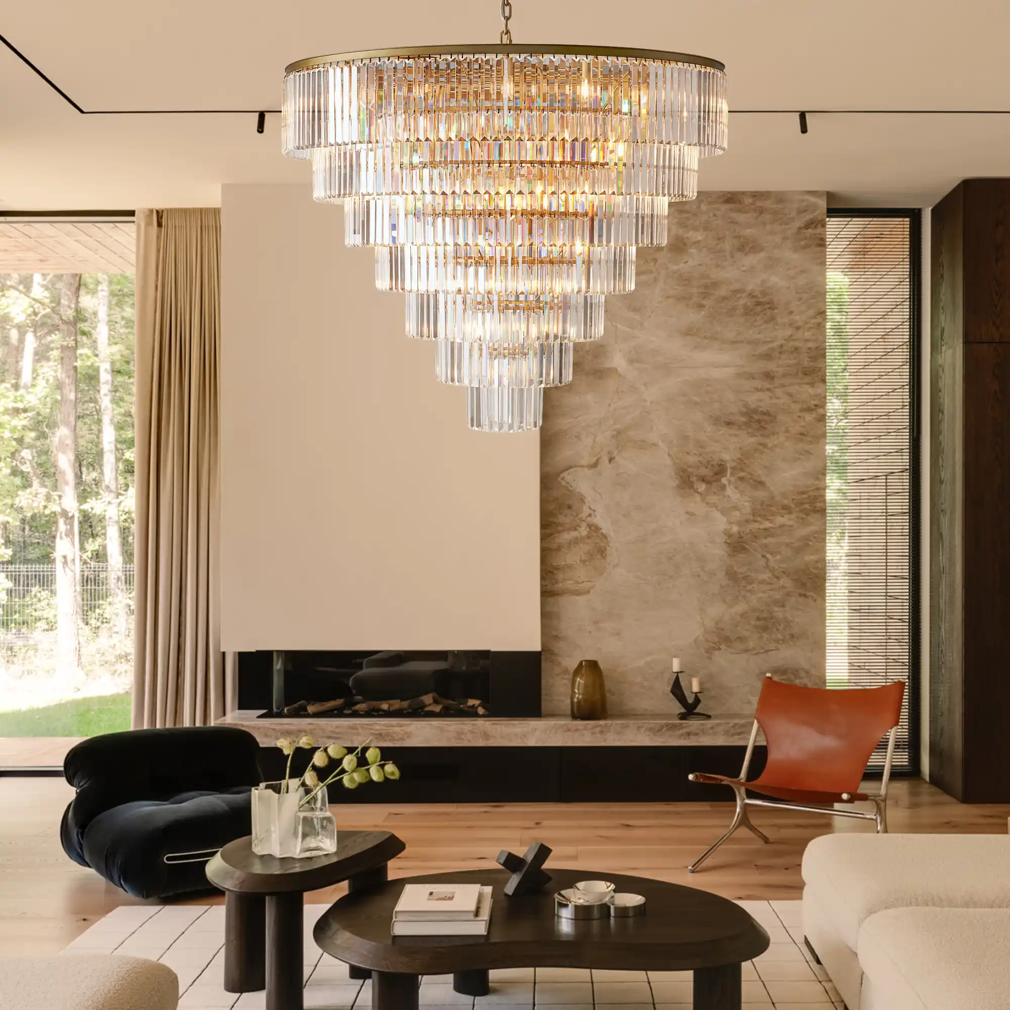 Leyland Tiered Round Chandelier - Image 3