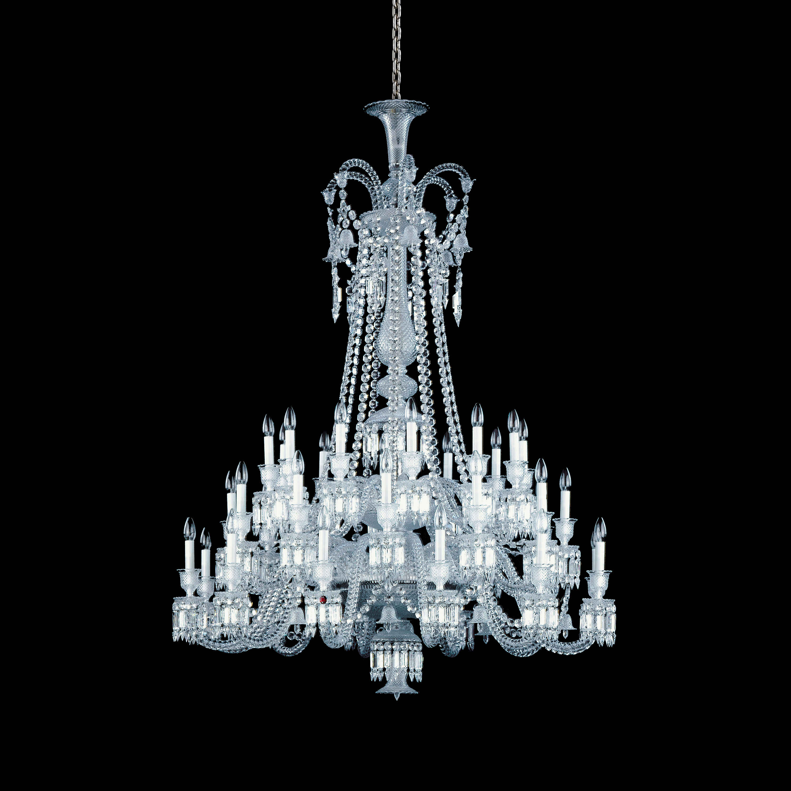 Light Luxury Classic Long Version Tiered Candle Light Crystal Chandelier for High-ceiling Rooms/Living Room - Image 10