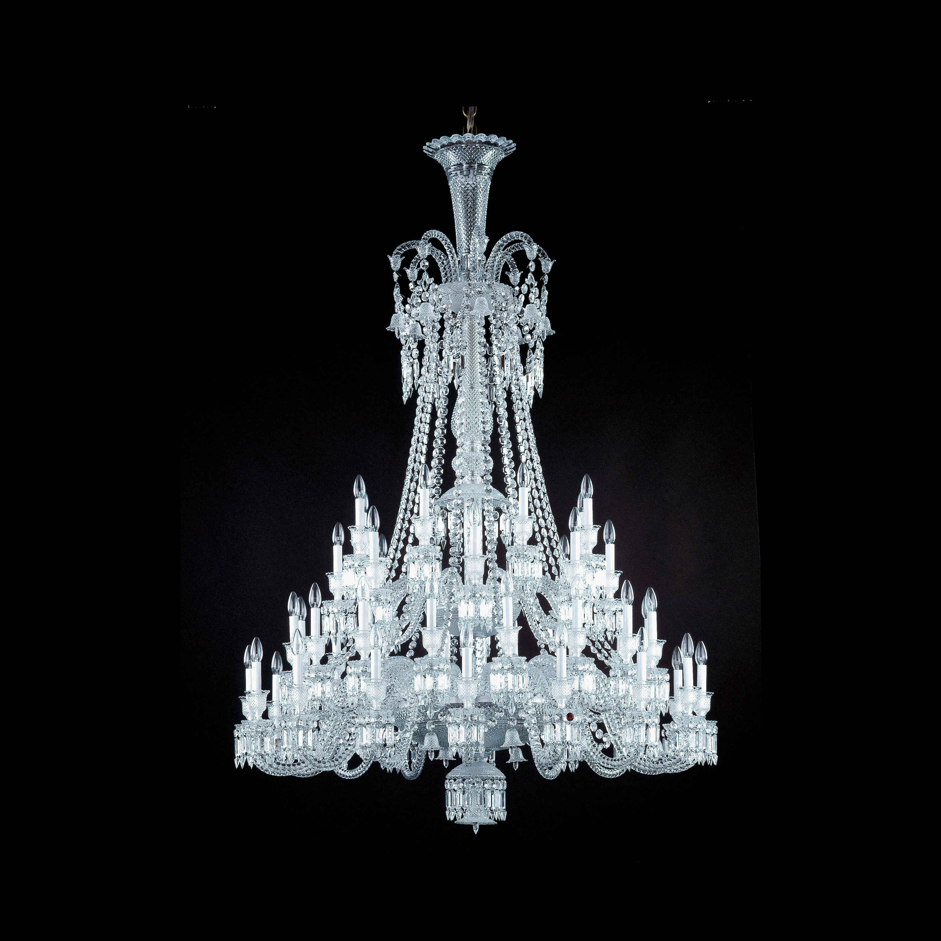 Light Luxury Classic Long Version Tiered Candle Light Crystal Chandelier for High-ceiling Rooms/Living Room - Image 11