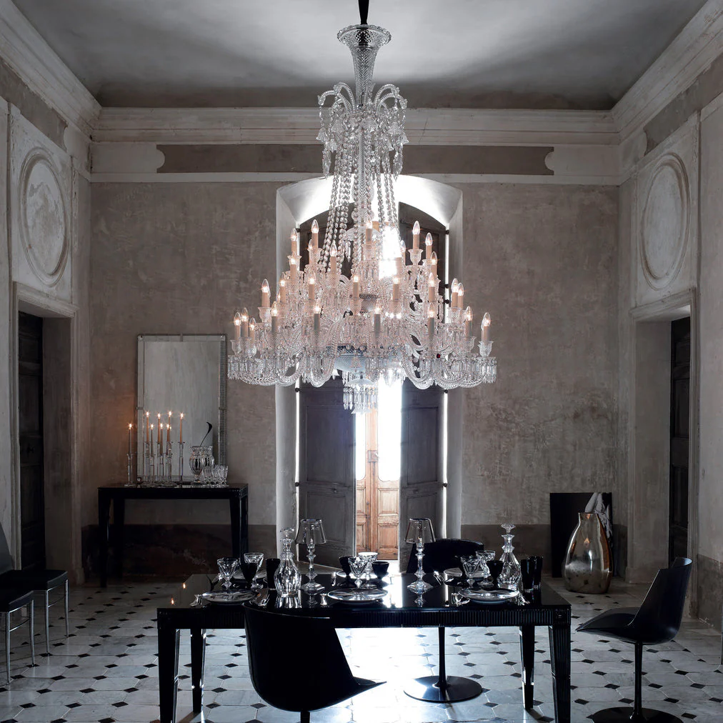 Light Luxury Classic Long Version Tiered Candle Light Crystal Chandelier for High-ceiling Rooms/Living Room - Image 12