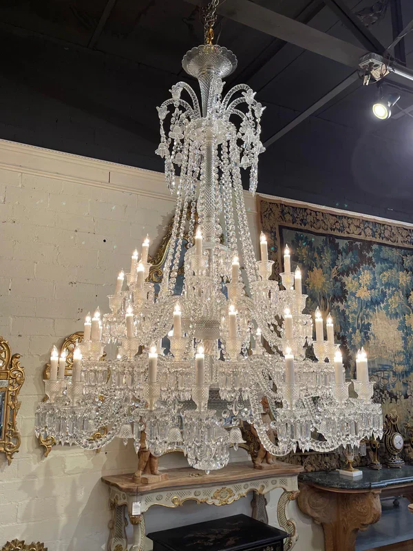 Light Luxury Classic Long Version Tiered Candle Light Crystal Chandelier for High-ceiling Rooms/Living Room - Image 13