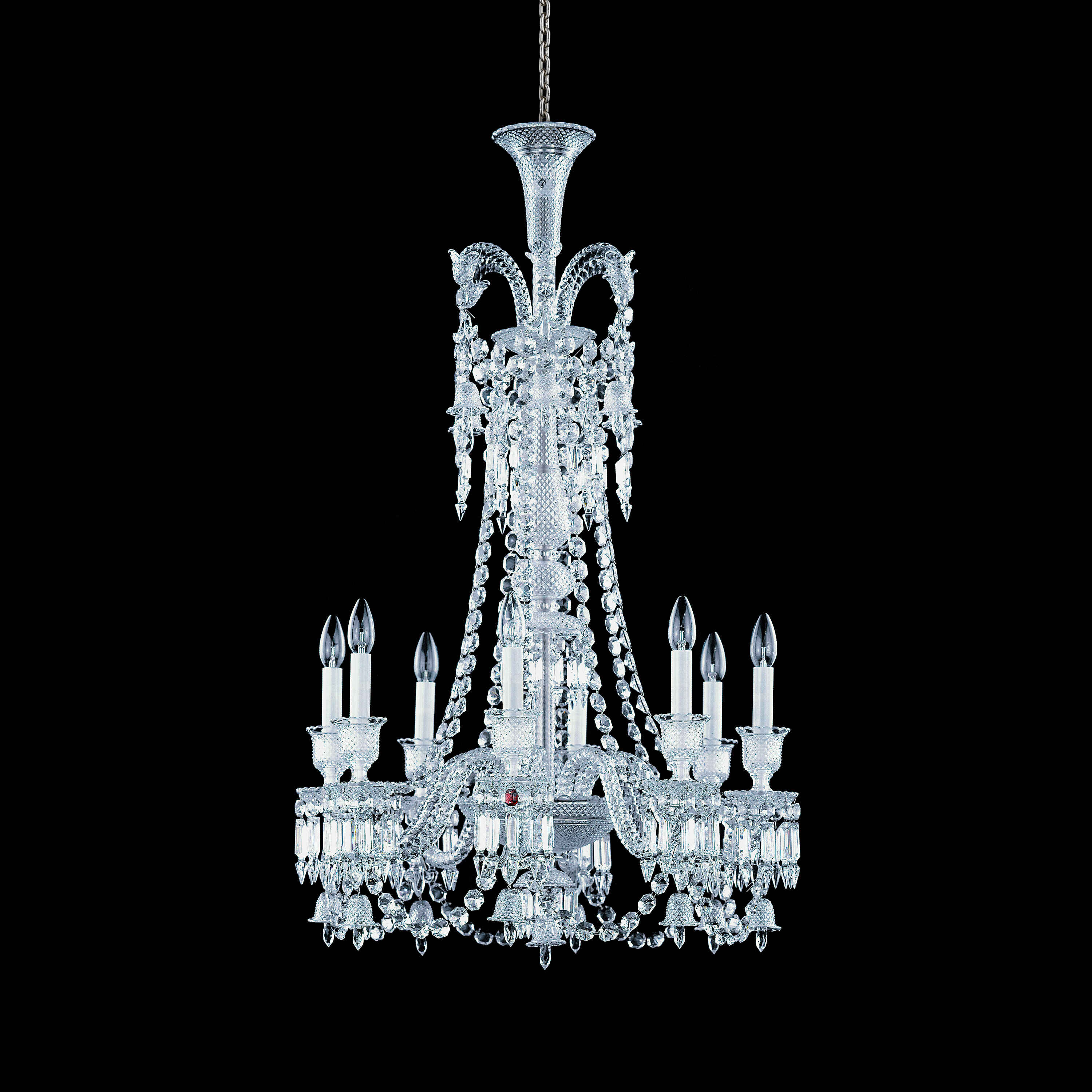 Light Luxury Classic Long Version Tiered Candle Light Crystal Chandelier for High-ceiling Rooms/Living Room - Image 4