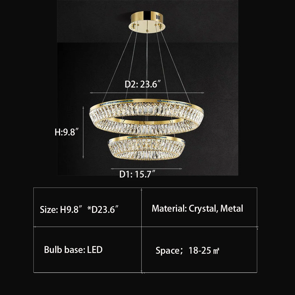 Light Luxury Creative Multi-layer Shell Crystal Art Chandelier for Living/Dining Room - Image 17