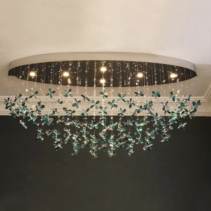 Luxury Crystal Flower Chandelier For Dining Room/Living Room - Image 2