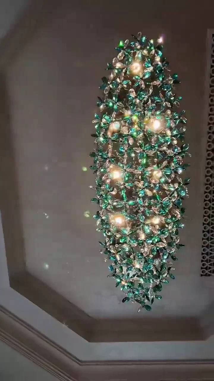 Luxury Crystal Flower Chandelier For Dining Room/Living Room - Image 4