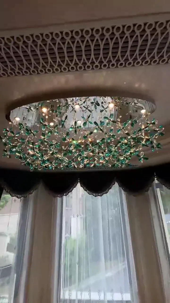 Luxury Crystal Flower Chandelier For Dining Room/Living Room - Image 6