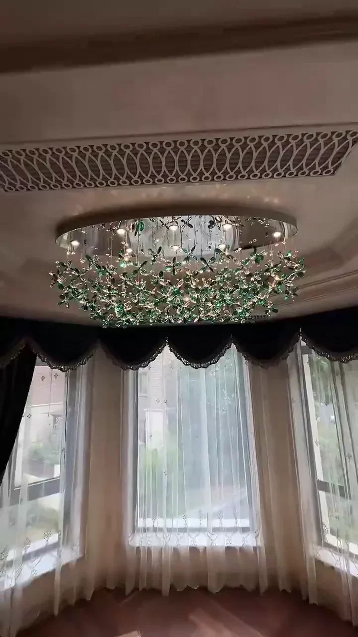 Luxury Crystal Flower Chandelier For Dining Room/Living Room - Image 7