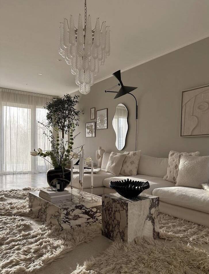 Light Luxury Multi-layered Teardrop Waterfall Chandelier for Living Room/Bedroom - Image 5