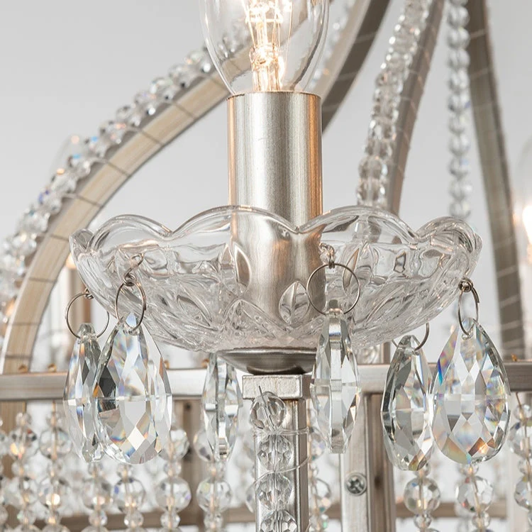 Light Luxury Nordic Vintage Candle Iron Lantern Chandelier for Living / Dining Room / Bedroom - Image 7