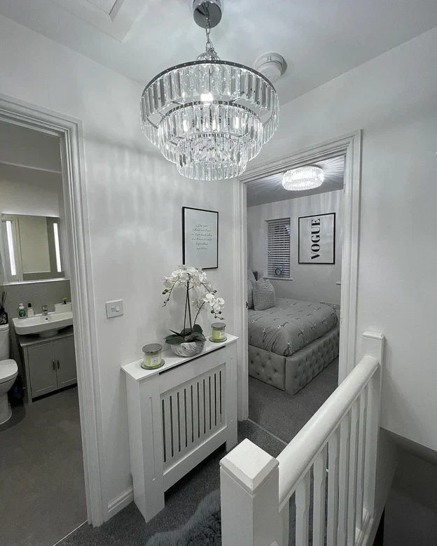 Light Luxury Round Tiered Crystal Chandelier for Living Room/Bedroom - Image 4