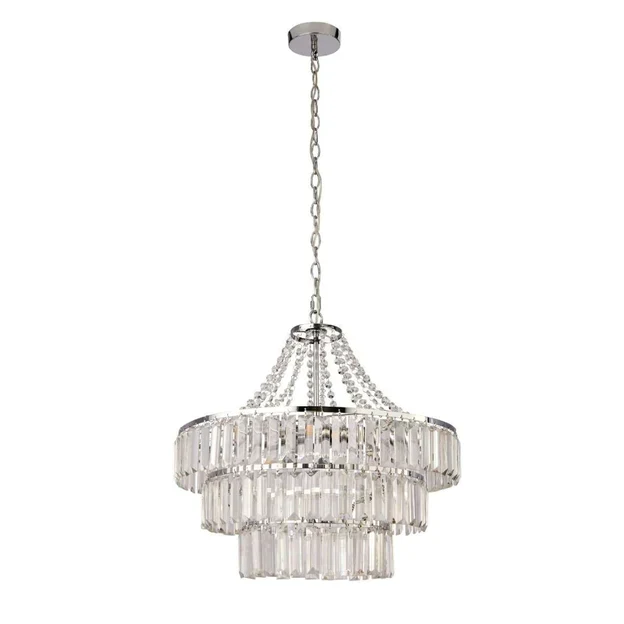 Light Luxury Round Tiered Crystal Chandelier for Living Room/Bedroom - Image 5