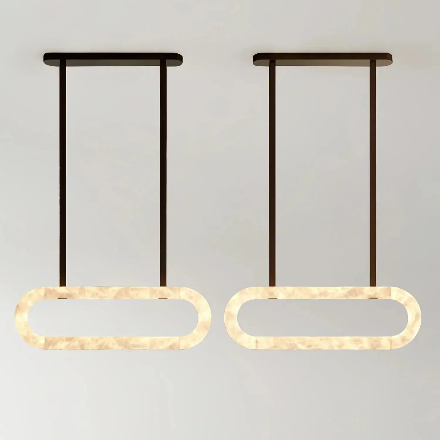 Merlin Lamps Circle Alabaster Chandelier - Image 16