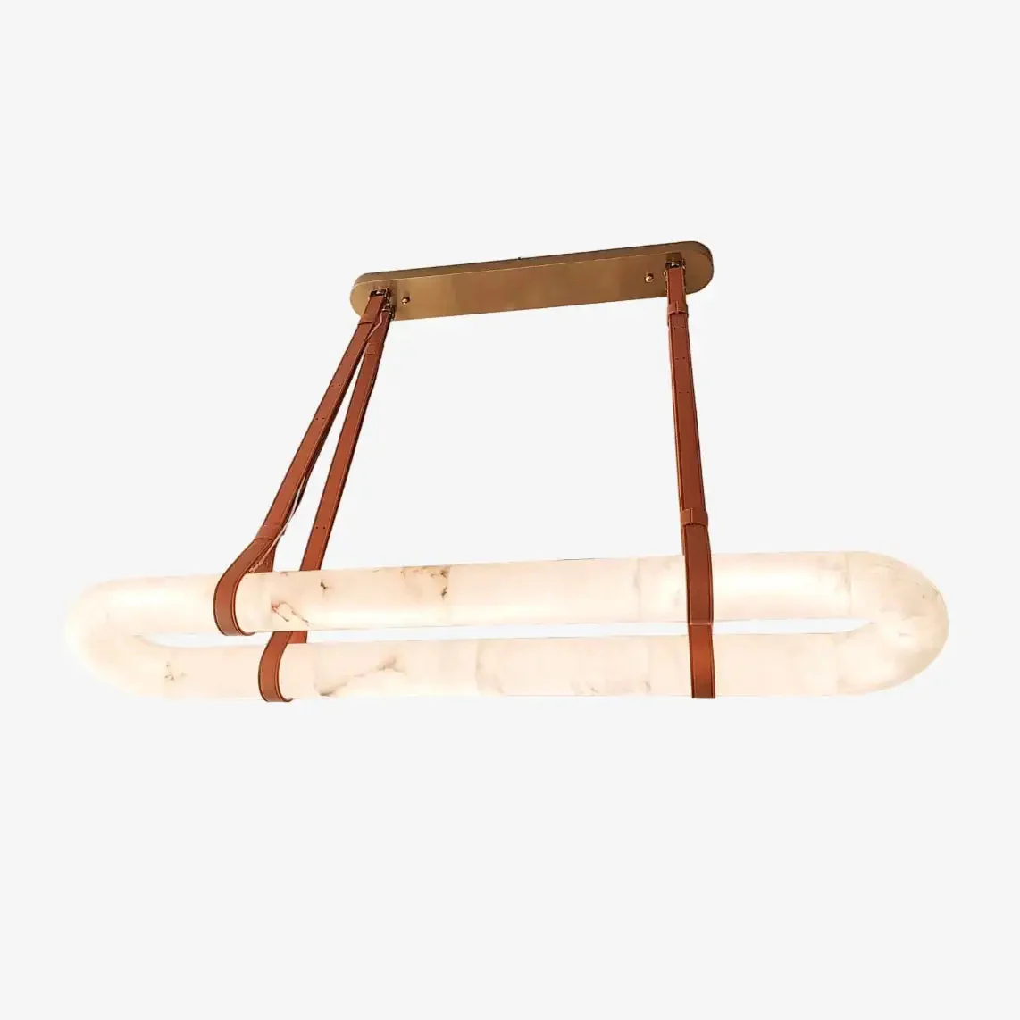 Merlin Lamps Circle Alabaster Chandelier - Image 4