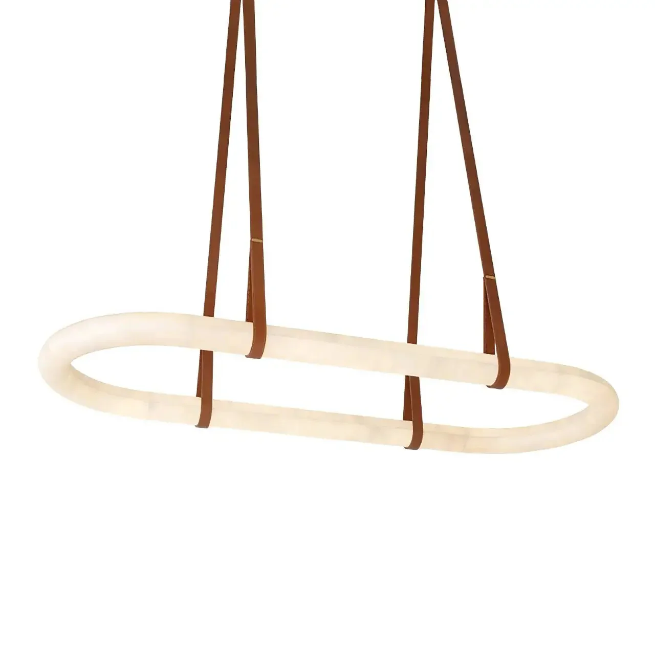 Merlin Lamps Circle Alabaster Chandelier - Image 5