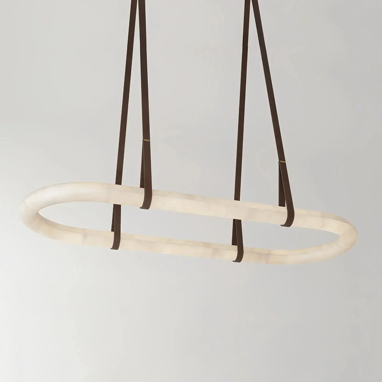 Merlin Lamps Circle Alabaster Chandelier - Image 6