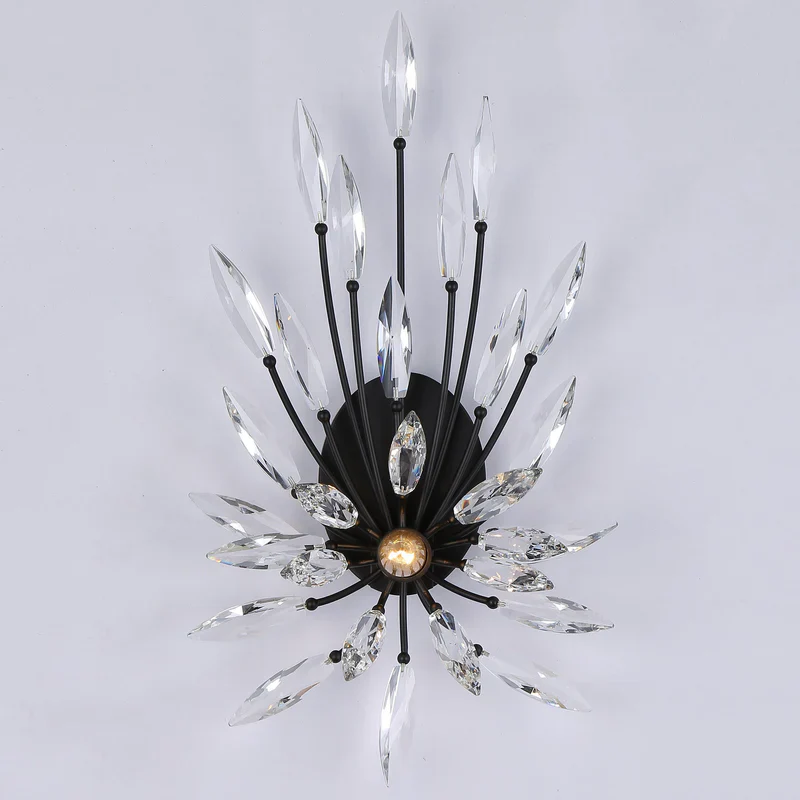 Lily Starburst Crystal Sputnik Wall Sconce - Image 3
