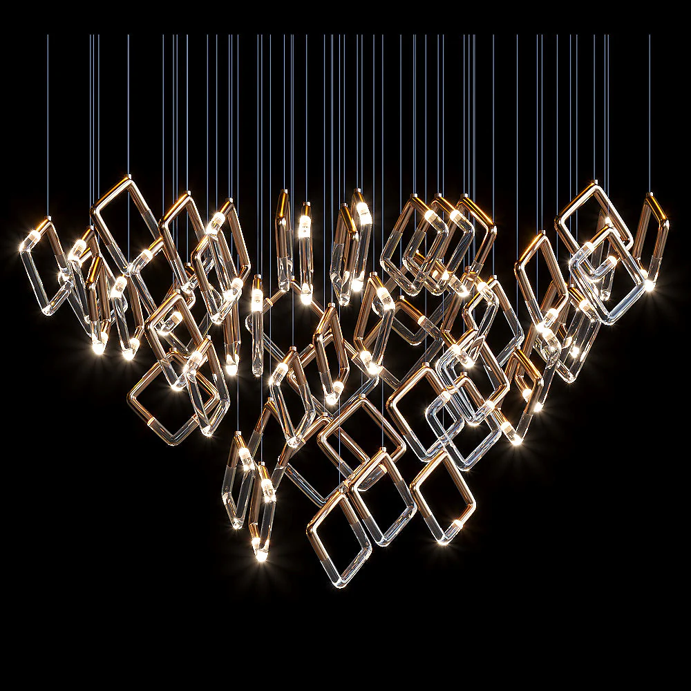 Arqelle Linear Tube Scatter Chandelier - Image 6