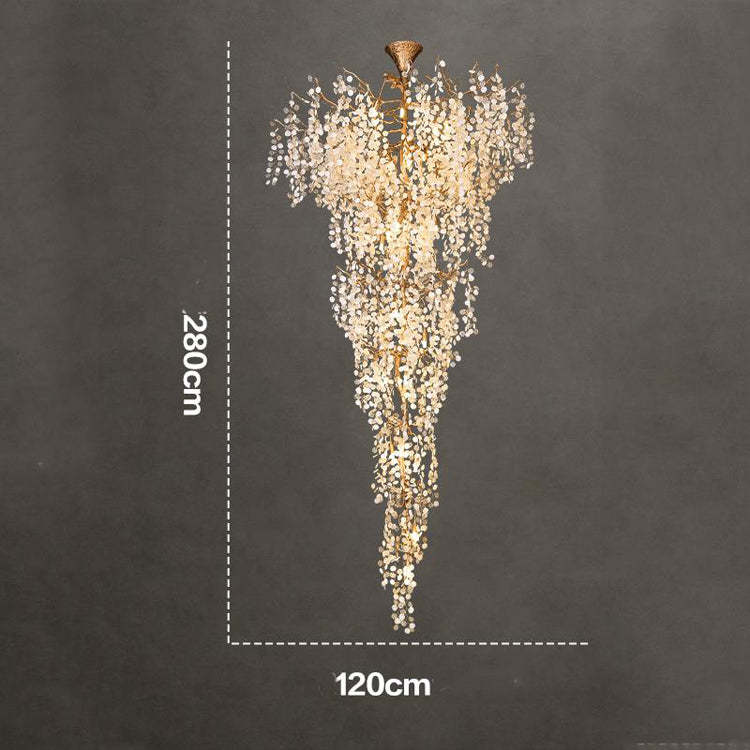 Long Vine Staircase Chandelier 78.7" 110" - Image 8