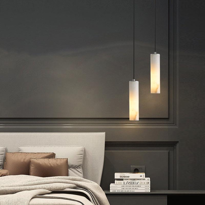Merlin Alabaster Modern Art Linear Chandeliers - Image 2