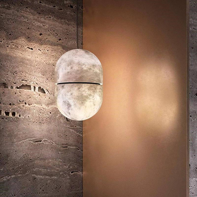 Merlin Alabaster Symmetry Pendant Light, Island Mini Pendant Light - Image 4