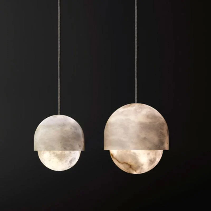 Merlin Ronan Modern Alabaster Mini Island Pendant Light - Image 5