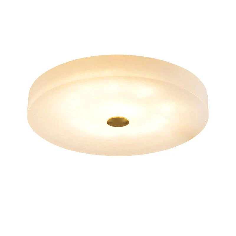 Merlin Modern Round Alabaster Flush Mounted chandelier - Image 5