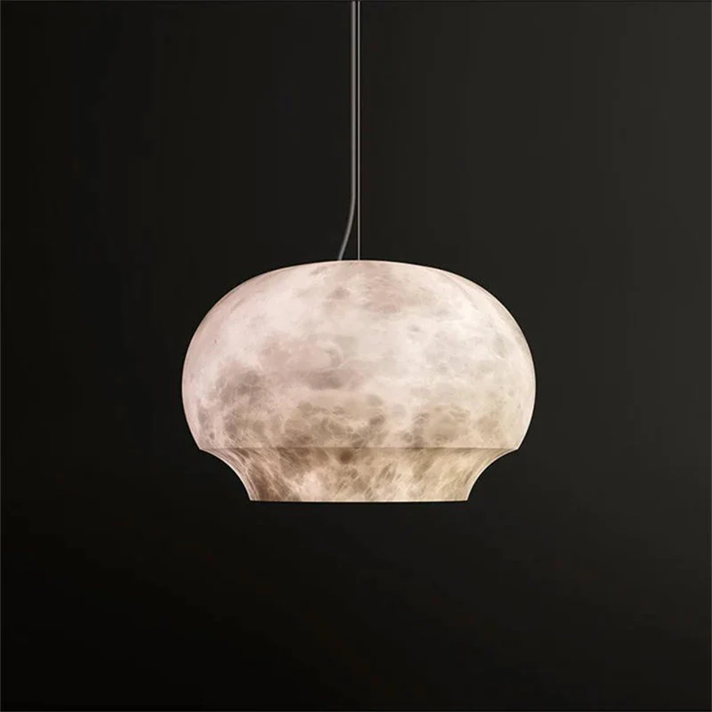 Merlin Celina Alabaster Dome Pendant Lighting Fixture, Dining Pendant Light - Image 4