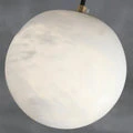 Merlin Modern Luxury Alabaster Ball Pendant Light, Island Mini Pendant Light - Image 3