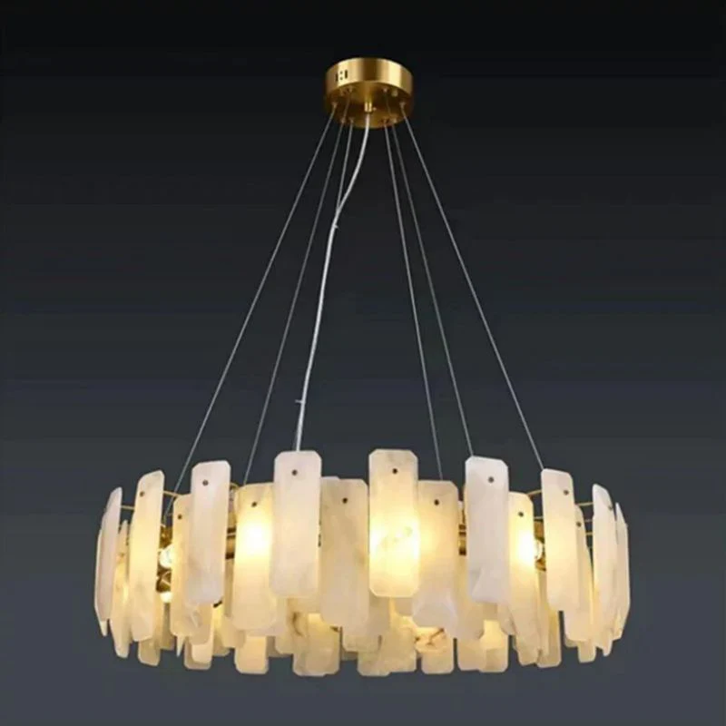 Merlin Moira Alabaster Round Chandelier - Image 3