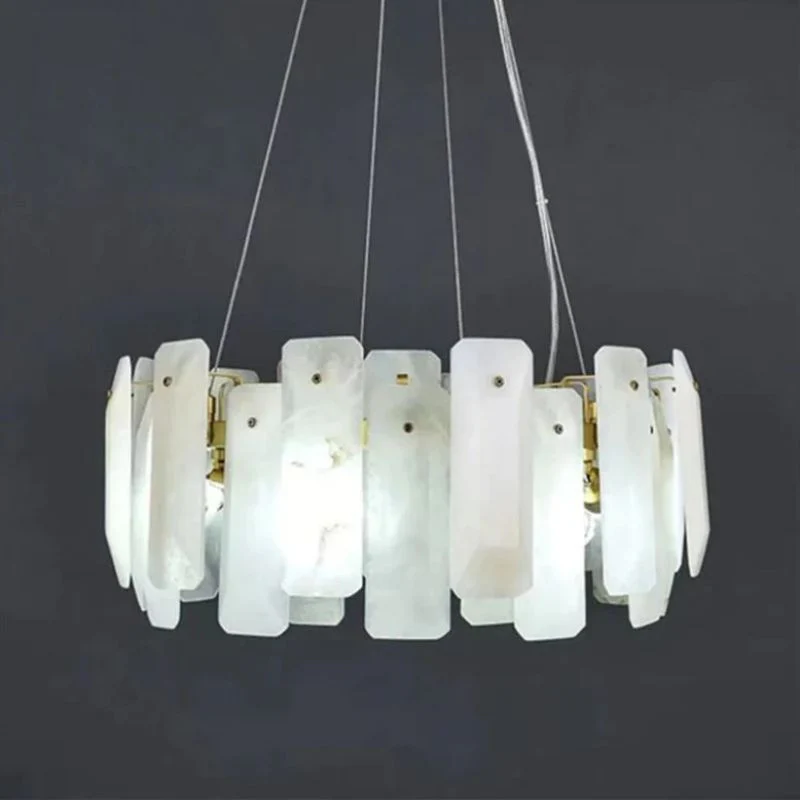 Merlin Moira Alabaster Round Chandelier - Image 4