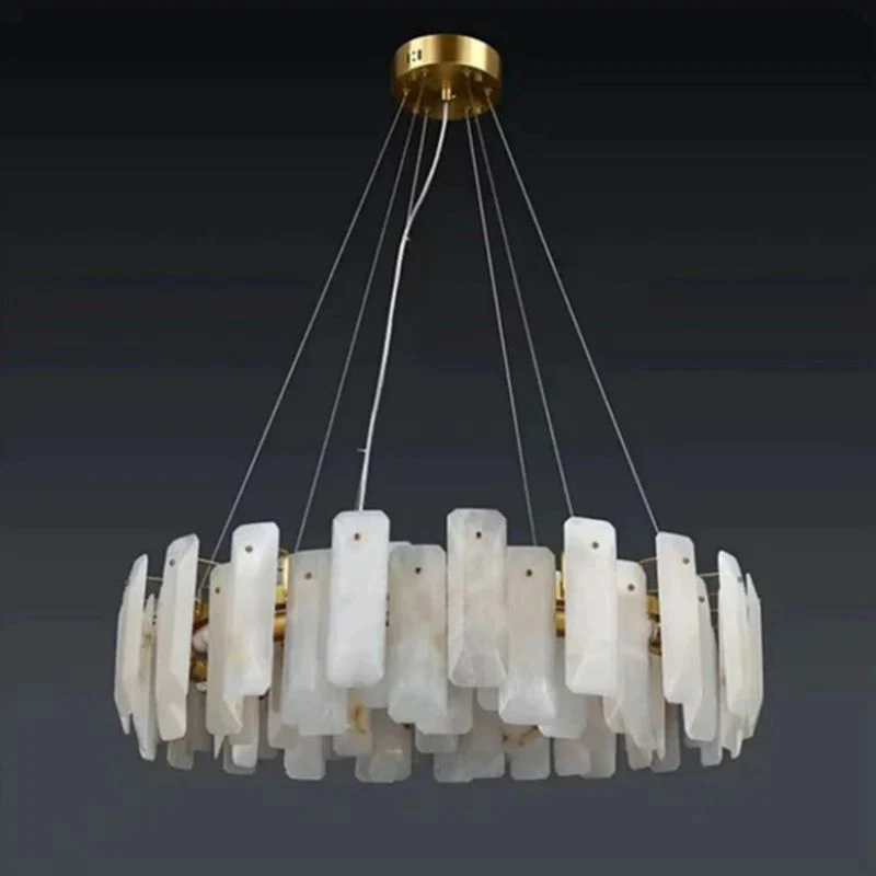 Merlin Moira Alabaster Round Chandelier - Image 6