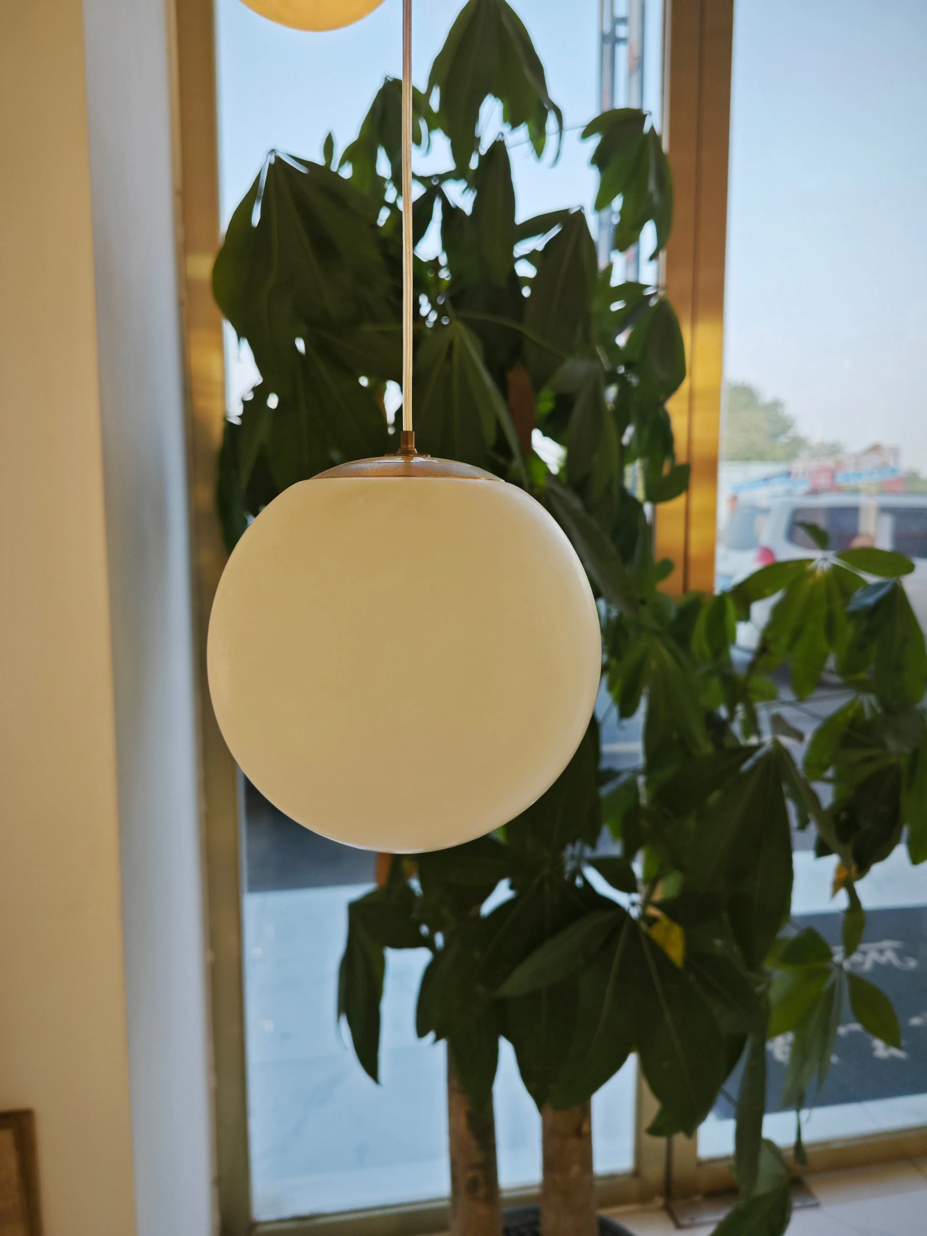Lena Alabaster Sphere Staircase Chandelier, Multi Pendant Light - Image 3
