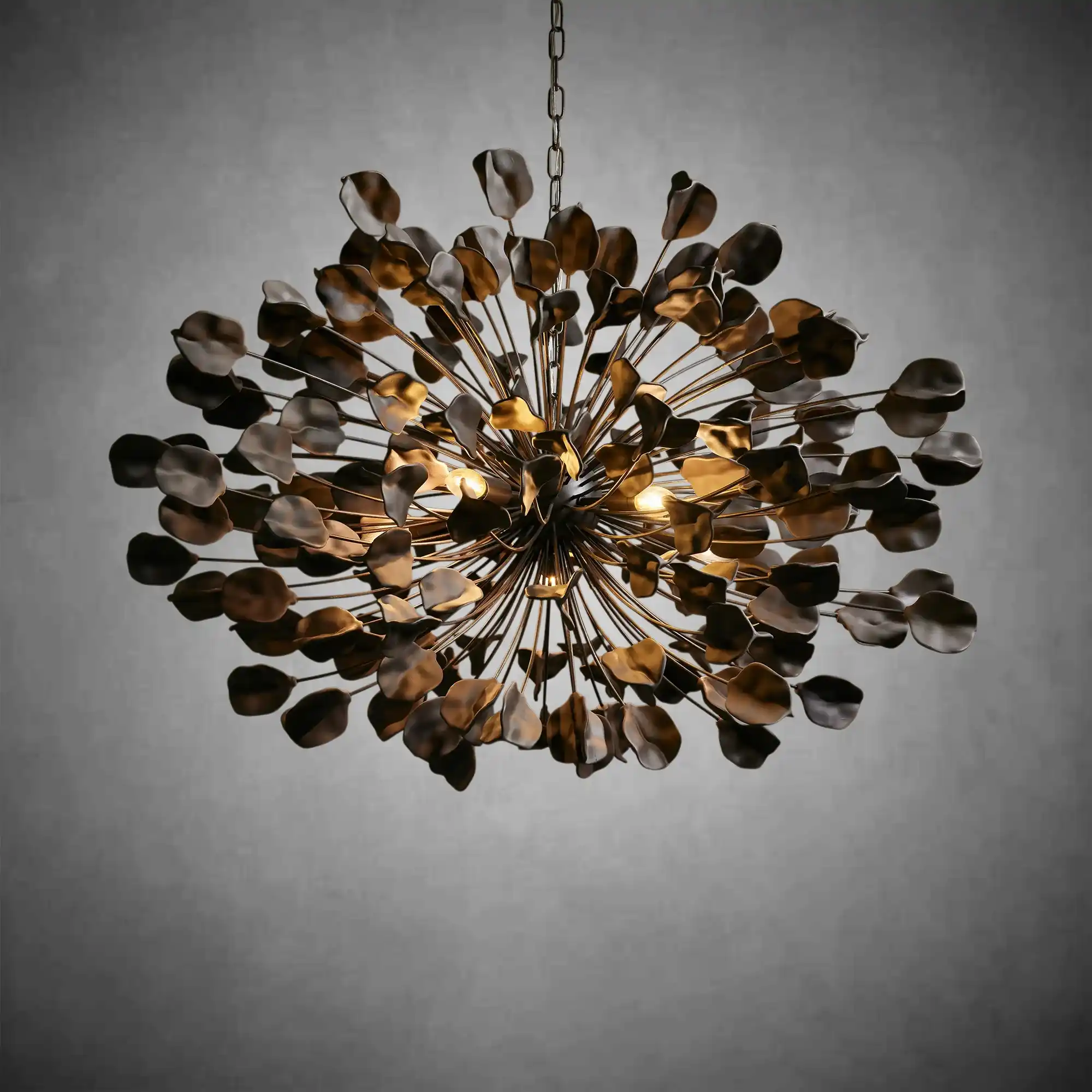 Lunaria Handcrafted Ceramic Petal Chandelier for Bedroom - Image 6