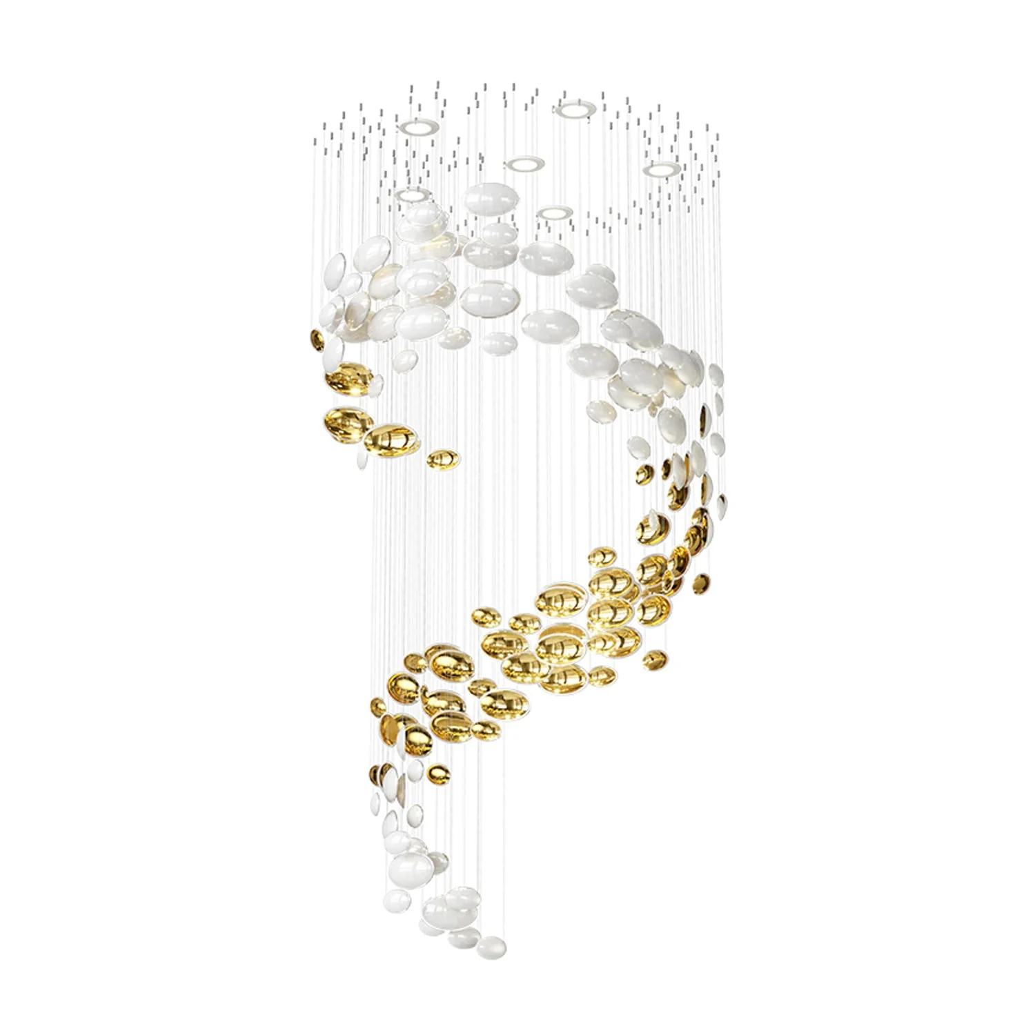 Galaxy Lustre Meteor Shower Crystal Spiral Chandelier - Image 16