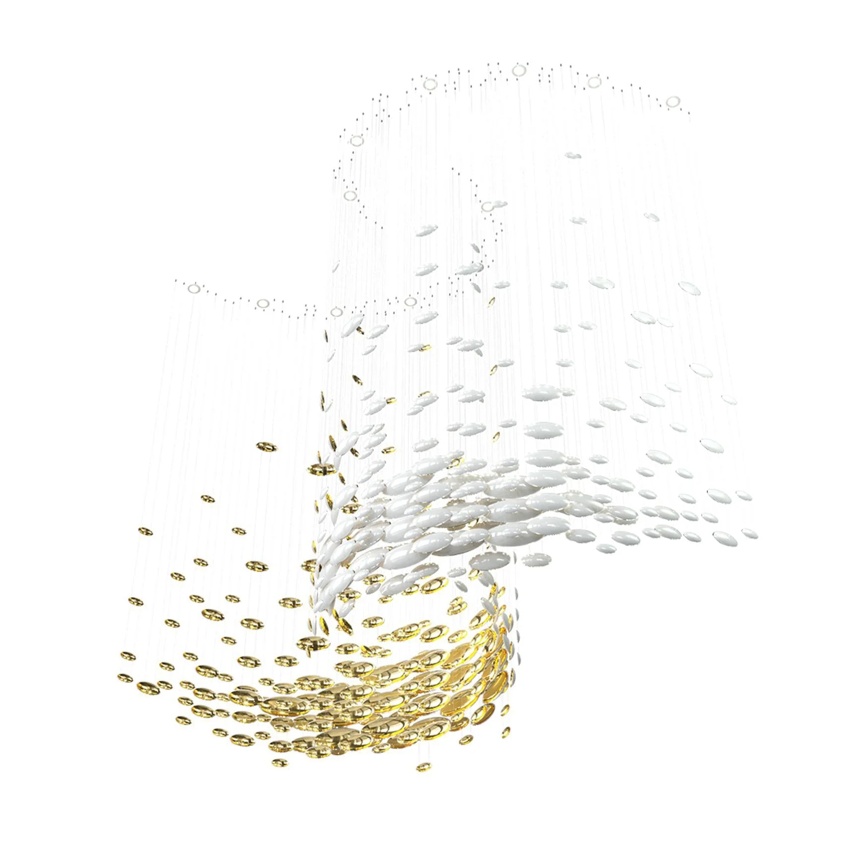 Galaxy Lustre Meteor Shower Crystal Spiral Chandelier - Image 19