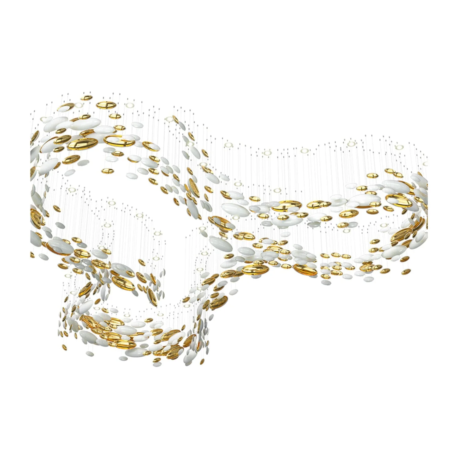 Galaxy Lustre Meteor Shower Crystal Spiral Chandelier - Image 20