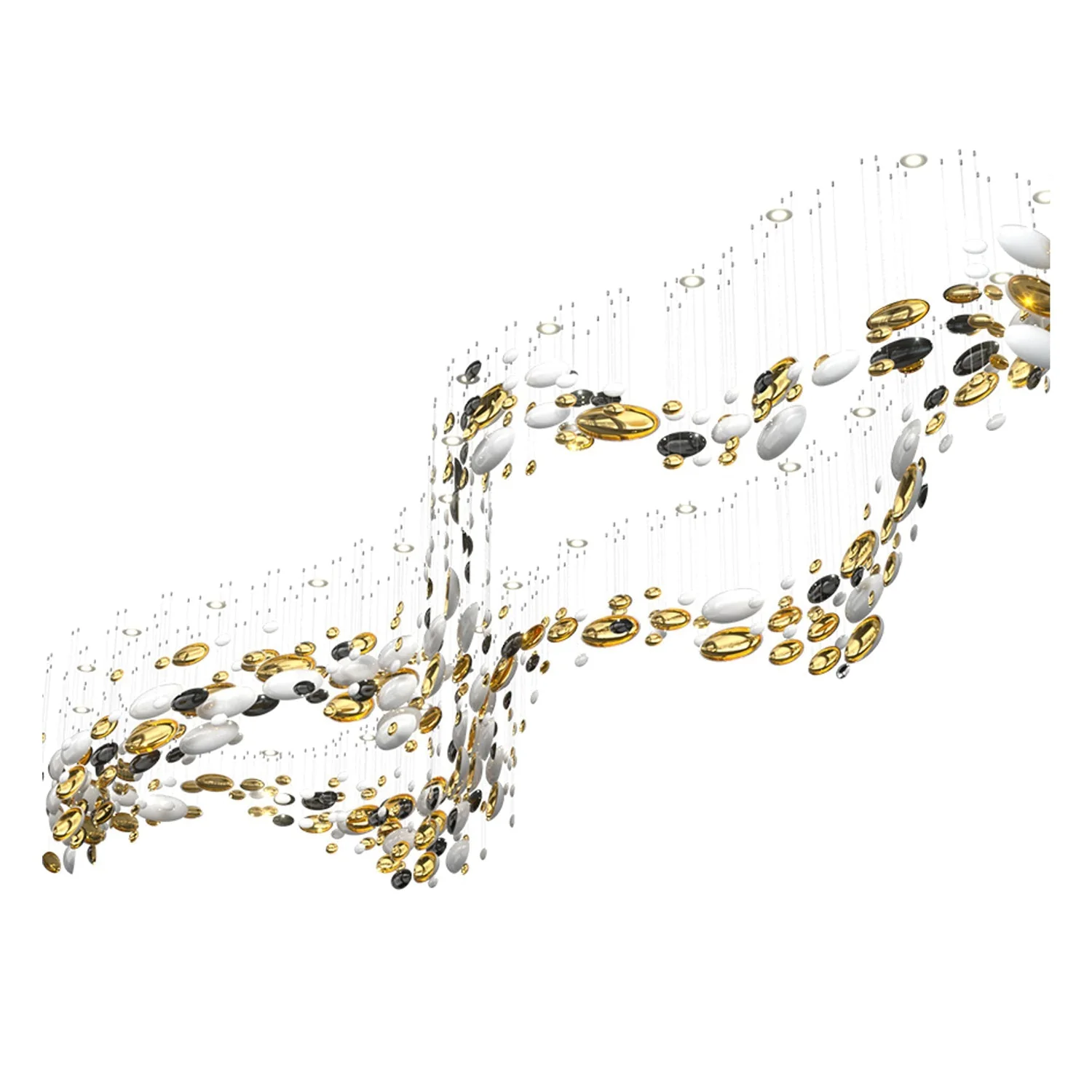 Galaxy Lustre Meteor Shower Crystal Spiral Chandelier - Image 21