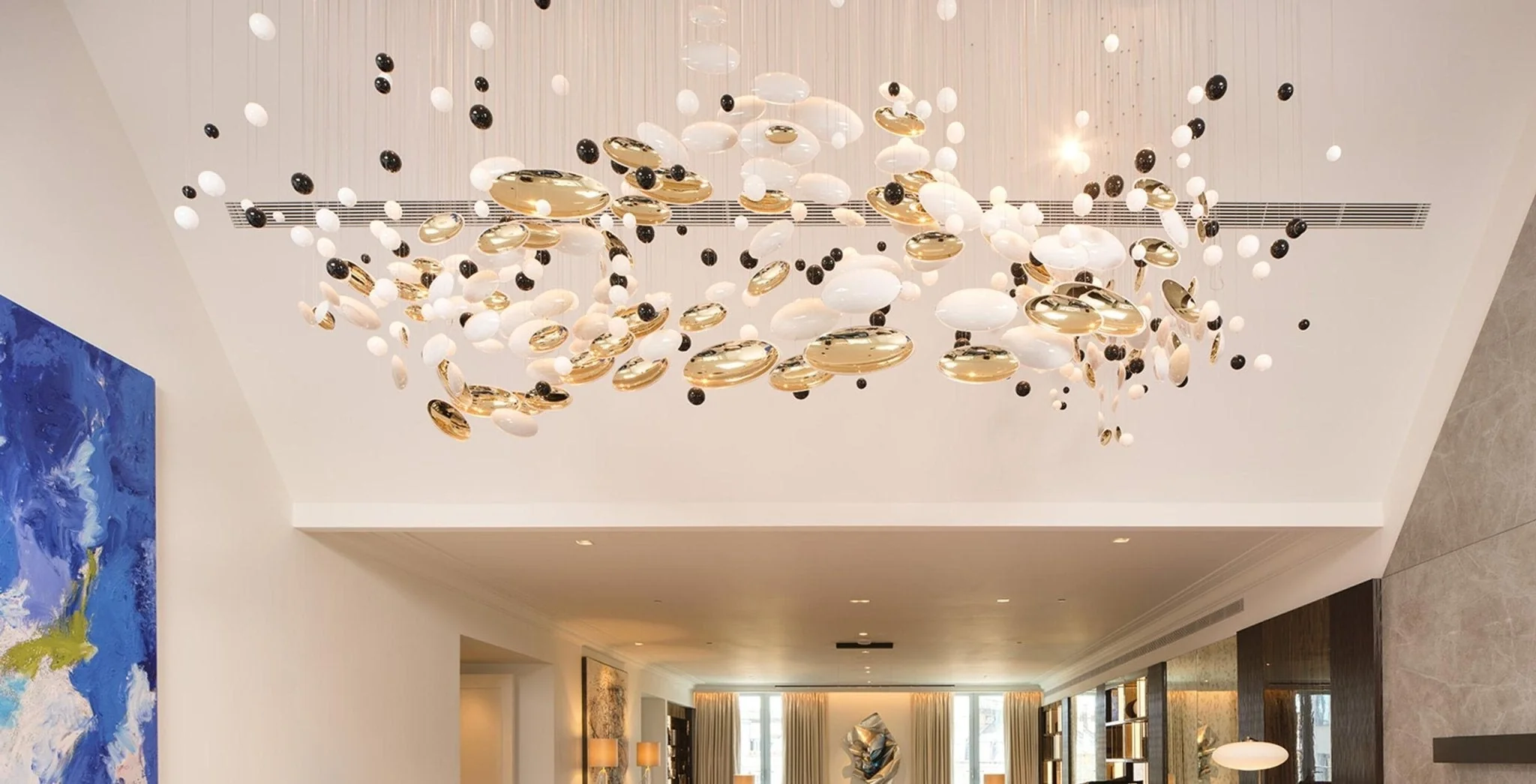 Galaxy Lustre Meteor Shower Crystal Spiral Chandelier - Image 6