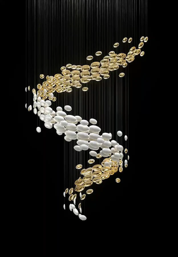 Galaxy Lustre Meteor Shower Crystal Spiral Chandelier - Image 7